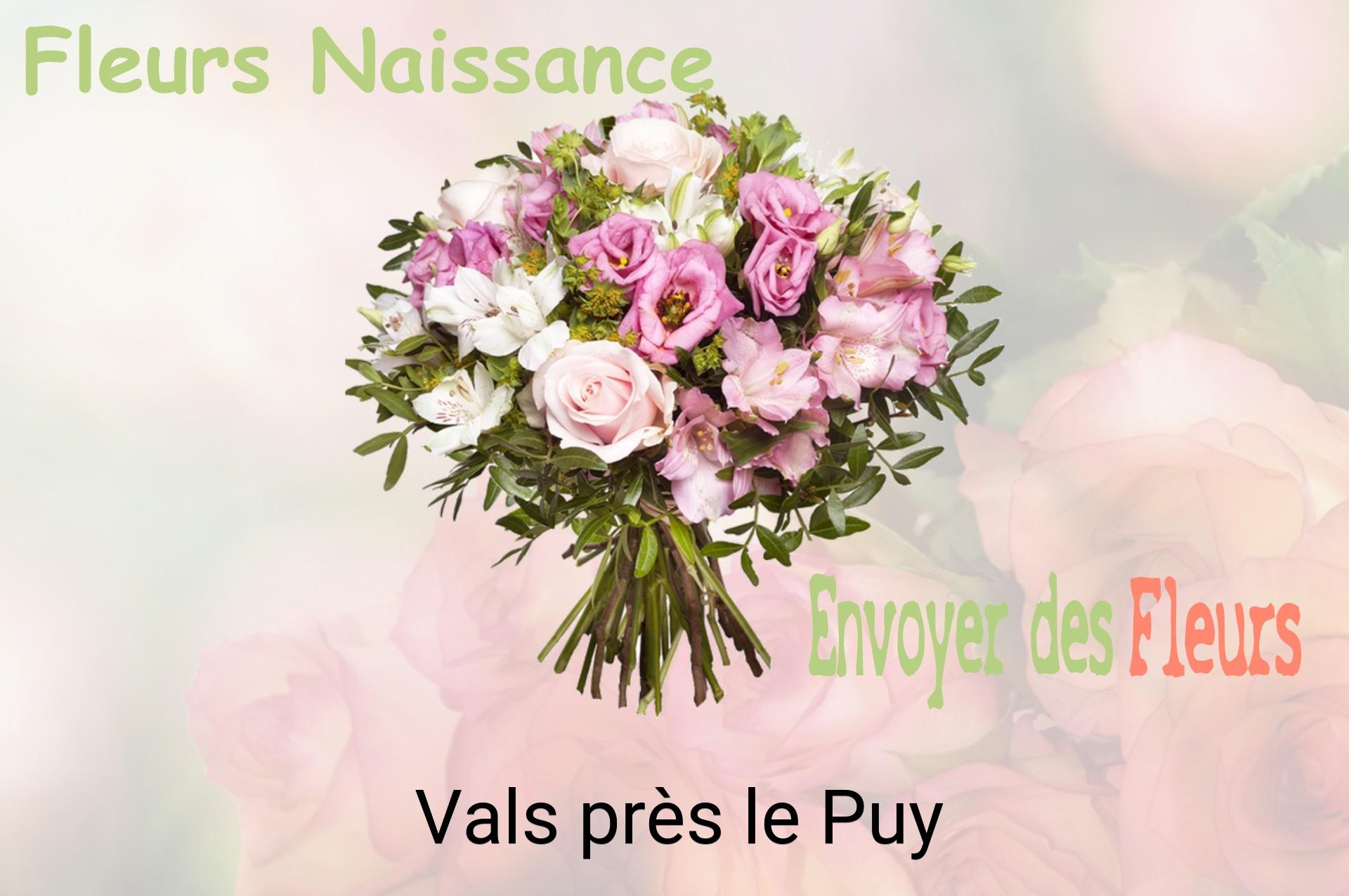 Bouquet de fleurs de naissance livré à Vals-près-le-Puy
